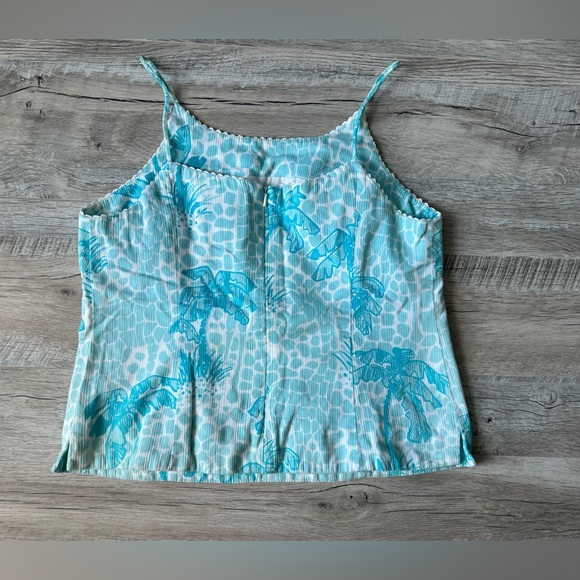 Vintage Y2K White Tag Lilly Pulitzer Giraffe
Palm Tree Tank Top Sz 10 - Picture 3 of 13